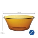  Tô thủy D2008D Duralex - Lys Vàng Amber  23cm Thủy tinh cường lực cao cấp Pháp [Chính Hãng] 