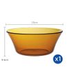  Tô thủy D2008D Duralex - Lys Vàng Amber  23cm Thủy tinh cường lực cao cấp Pháp [Chính Hãng] 