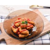  Bộ 6 dĩa D3014C Duralex - Lys Nâu khói Sepia 21cm Thủy tinh cường lực cao cấp Pháp [Chính Hãng] 