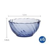  Bộ 6 chén D2001B Duralex - Beau Rivage Xanh Biển 12 cm Thủy tinh cường lực cao cấp Pháp [Chính Hãng] 