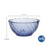 Bộ 6 chén D2001B Duralex - Beau Rivage Xanh Biển 12 cm Thủy tinh cường lực cao cấp Pháp [Chính Hãng] 