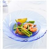  Bộ 6 dĩa D3002B Duralex - Beau Rivage Xanh Marine 21,5cm Thủy tinh cường lực cao cấp Pháp [Chính Hãng] 
