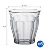  Bộ 6 ly D1027A Duralex - Picardie Trong Clear 250ml Thủy tinh cường lực cao cấp Pháp [Chính Hãng] 