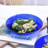  Bộ 2 dĩa D3007F Duralex - Lys Xanh Saphir 19.5cm Thủy tinh cường lực cao cấp Pháp [Chính Hãng] 
