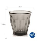  Bộ 6 ly D1028H Duralex - Picardie xám Grey 310ml Thủy tinh cường lực cao cấp Pháp [Chính Hãng] 
