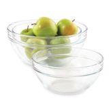  Bộ 6 tô D2027A Duralex - Gigogne Empilable trong Clear 20.5cm Thủy tinh cường lực cao cấp Pháp [Chính Hãng] 