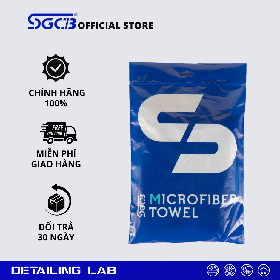  KHĂN MICROFIBER 40 X 60 CM MÀU XANH - SGGD071 