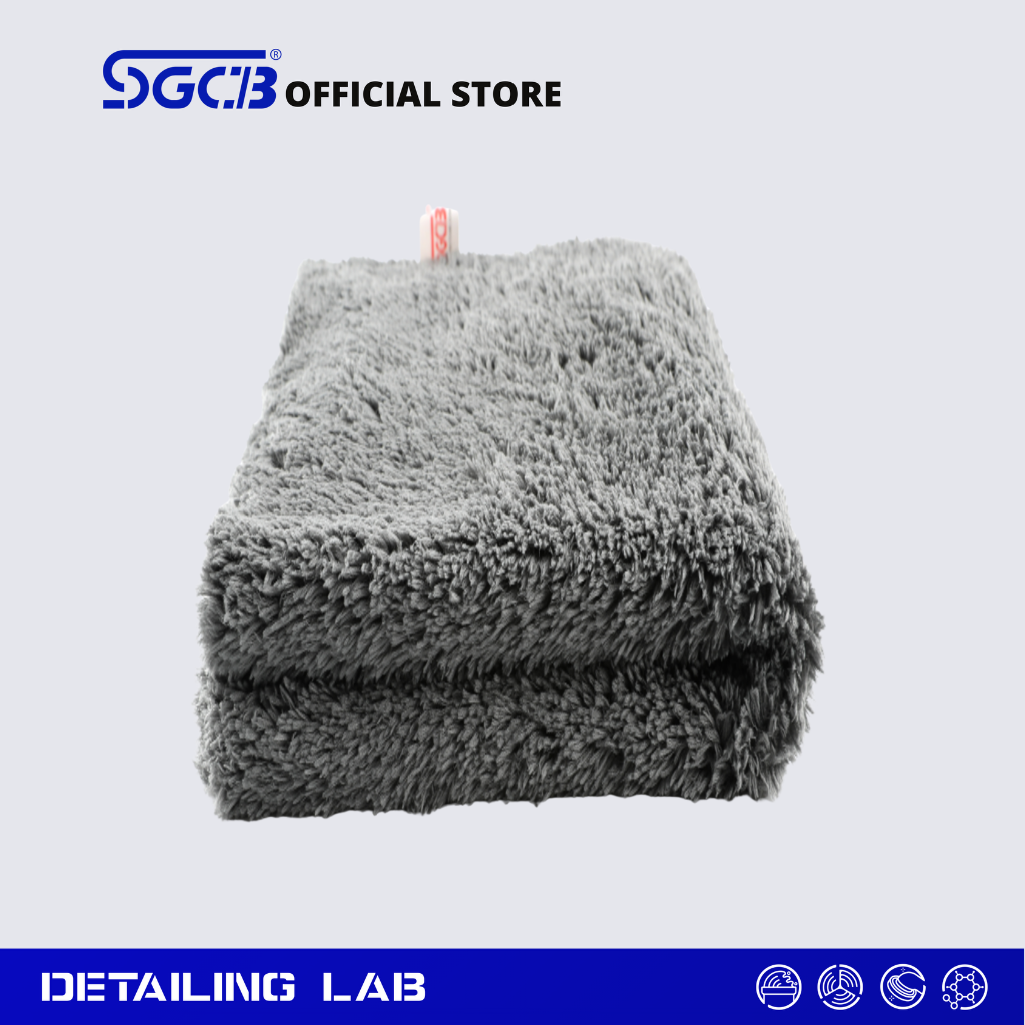  KHĂN MICROFIBER 40 X 40 CM MÀU XÁM - SGGD205 