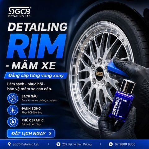  Dịch Vụ Detailing Mâm Xe Chuyên Sâu Tại SGCB Detailing Lab 