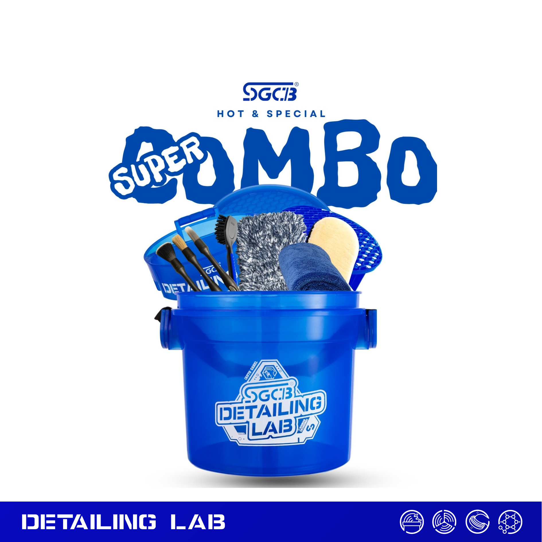  Bộ Dụng Cụ Rửa Xe Chuyên Nghiệp Car Wash Pack 15L SGCB SGGD442 