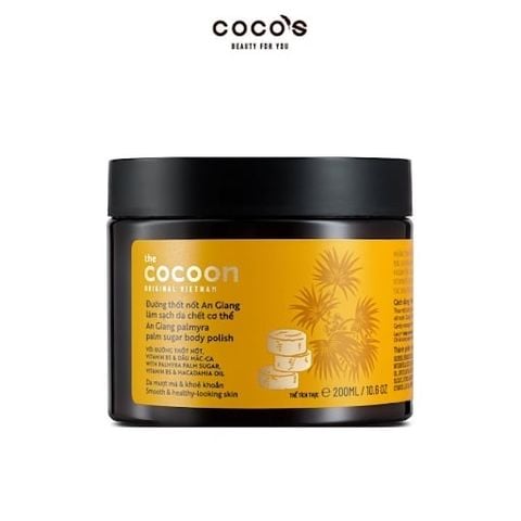 COCOON_Tẩy Da Chết Toàn Thân Đường Thốt Nốt An Giang 200ml