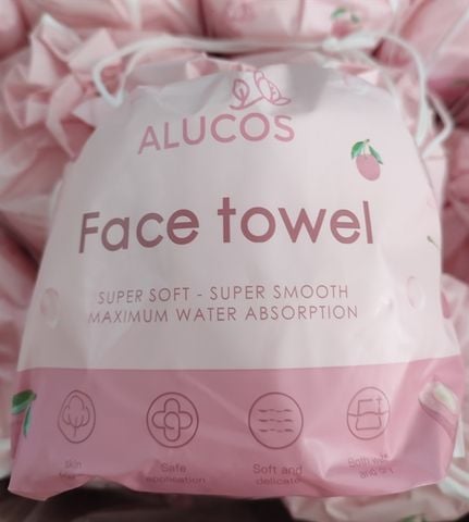 ALUCOS_Khăn Lau Mặt Khô Dùng 1 Lần (Hồng)