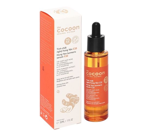 COCOON_Tinh Chất Làm Sáng Da Mờ Thâm Chiết Xuất Nghệ Hưng Yên C22 30ml