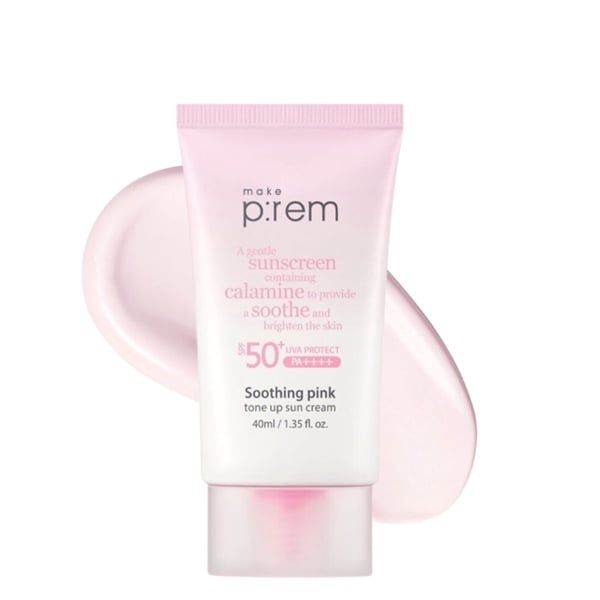 MAKE P:REM_Kem Chống Nắng Soothing Pink Tone Up Sun Cream 40ml