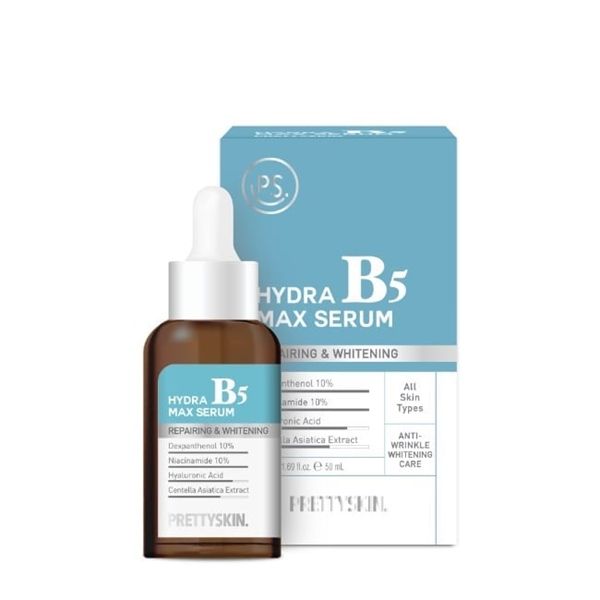 PRETTYSKIN_Tinh Chất Hydra Max Serum B5 Phục Hồi, Dưỡng Trắng Da 50ml