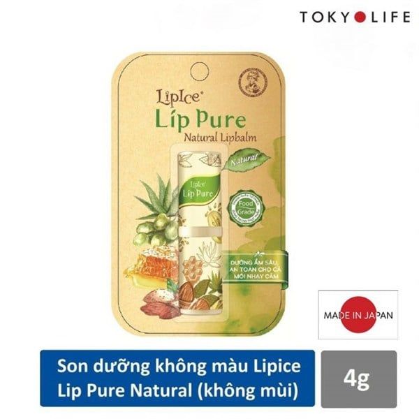 LipIce_Son Dưỡng Pure Natural Lipbalm Không Mùi 3.9g