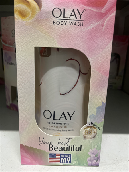 OLAY_Hộp Quà Sữa Tắm Fresh Radiance Strawberry & Mint Body Wash 650ml
