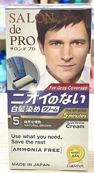 SALON DE PRO_Kem Nhuộm Tóc Phủ Bạc Không Mùi, Dạng Bọt