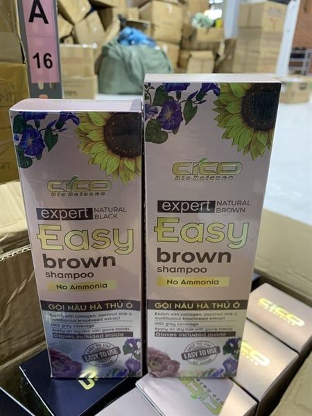 HT_36MaiQeix_Dầu Gội Nâu Hà Thủ Ô CICO (Vòi Xịt + Lược Chải) 200ML