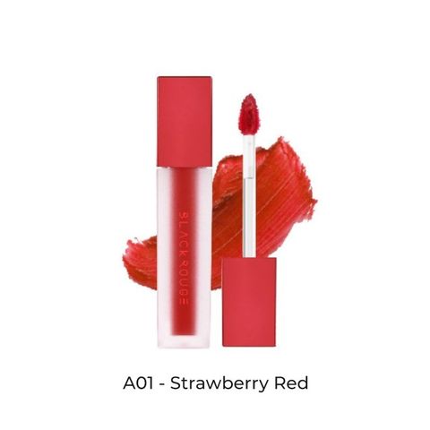 BLACK ROUGE_Son Kem Air Fit Velvet Ver 1 A01 Strawberry Red 4.5G