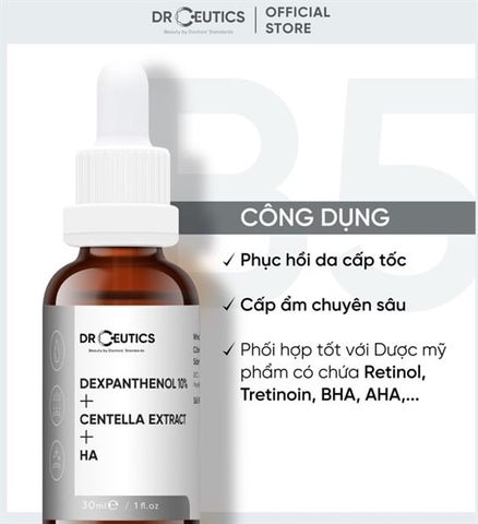 DRCEUTICS_Tinh Chất Phục Hồi Da B5 Dexpanthenol 10% + Centella Extract + HA 100ml