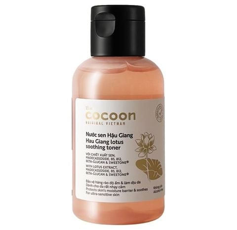COCOON_Nước Hoa hồng Sen Hậu Giang Phục Hồi, Cấp Ẩm Và Làm Dịu Da 140ml