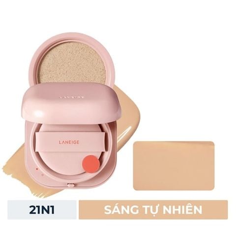 LANEIGE_Phấn Nước Neo Cushion Glow SPF 50+ PA +++ 21N1 Beige 15Gx2 (Hộp Hồng)