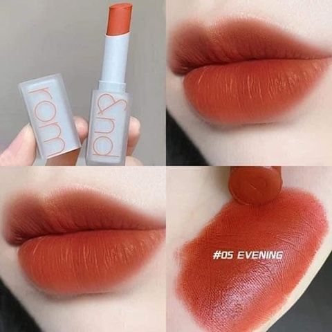 ROMAND_Son Thỏi Siêu Mịn New Zero Matte Lipstick #05 Evening