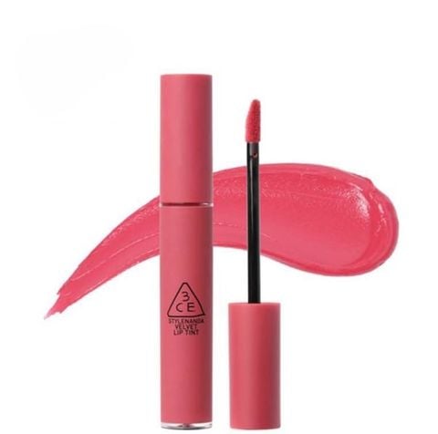 3CE_Son Kem Lì Velvet Lip Tint #Pink Break (Hồng Đào) 4G