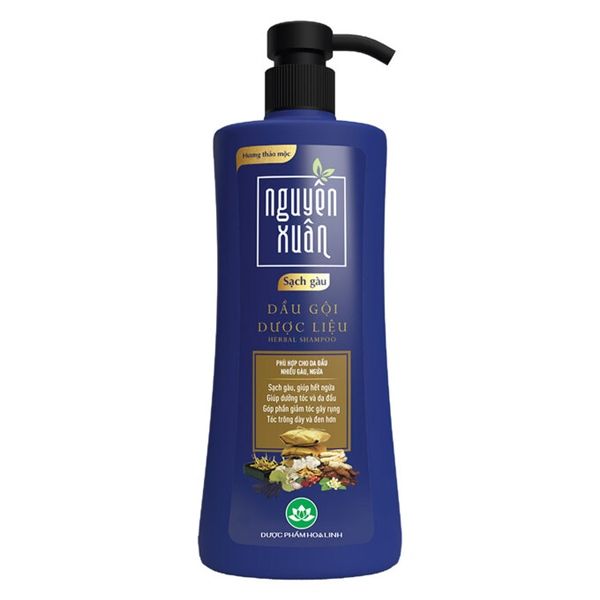 NGUYÊN XUÂN_Dầu Gội Dược Liệu Sạch Gàu Xanh Dương 450ml