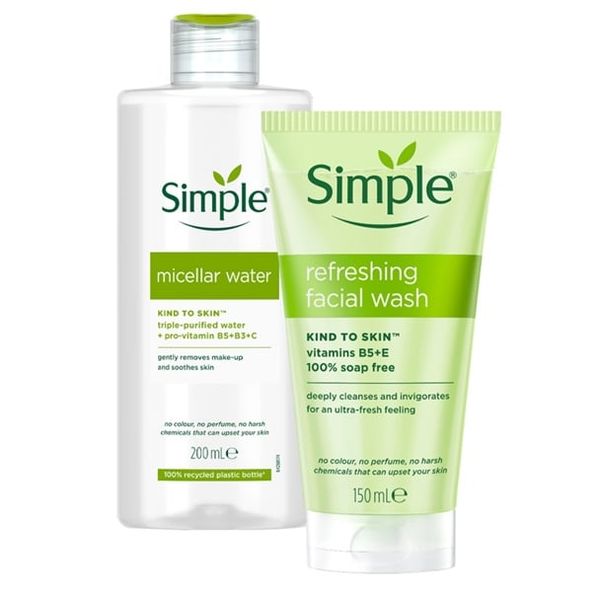 SIMPLE_Combo Nước Tẩy Trang 200ml + Sữa Rửa Mặt Gel 150ml