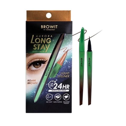 BROWIT_Kẻ Mắt Aurora Long Stay Eyeliner #Super Black 0.5G