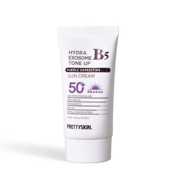 PRETTYSKIN_Kem Chống Nắng Hydra B5 Exosome Tone Up Purple Correcting Sun Cream 50ml (Tím)