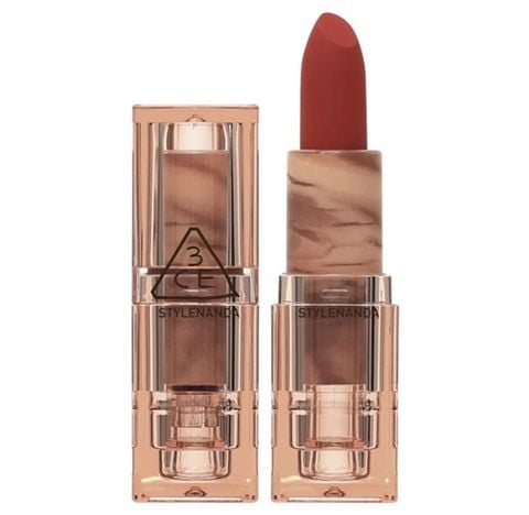 3CE_Son Thỏi Soft Matte Lipstick Version Deep Under More Deep #Unstained Red 3.5G