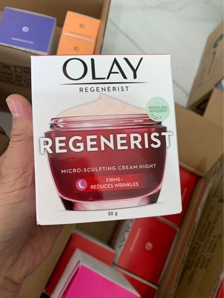 OLAY_ Kem Dưỡng Âm Ngăn Ngừa Lão Hóa Đêm Regenerist Micro-Sculpting Cream Night 50g