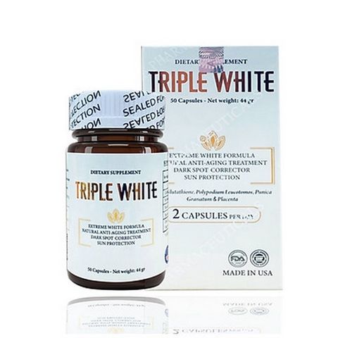 TRIPLE WHITE_Viên Uống Chống Nắng Trắng Da Trị Nám 50 viên