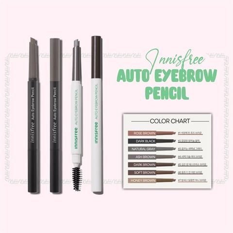 INNISFREE_Chì Kẻ Mày Auto Eyebrow Pencil #05 Expresso Brown