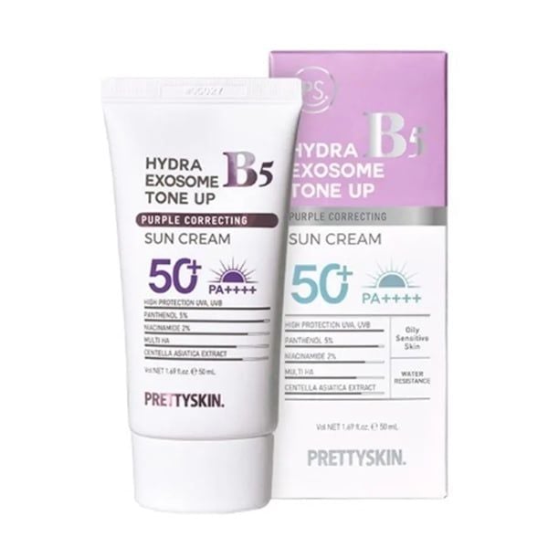 PRETTYSKIN_Kem Chống Nắng Hydra B5 Exosome Tone Up Purple Correcting Sun Cream 50ml (Tím)