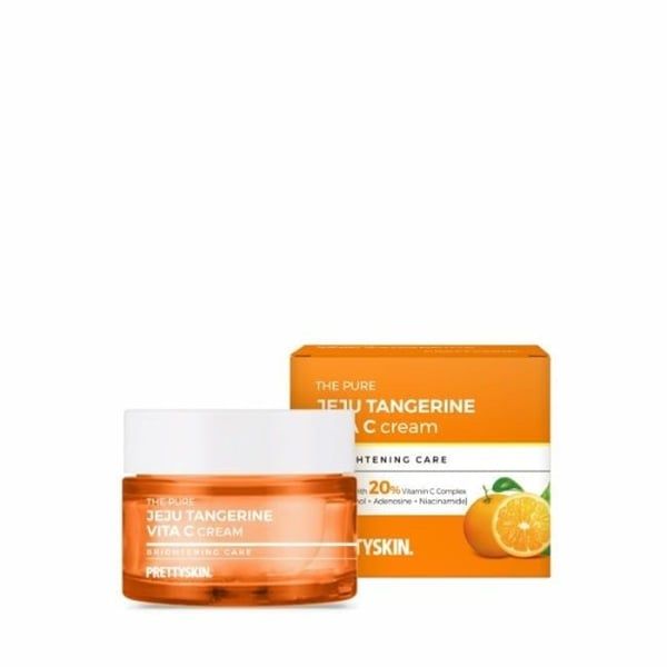 PRETTYSKIN_Kem Dưỡng The Pure Jeju Tangerine Vita C Cream 52ml