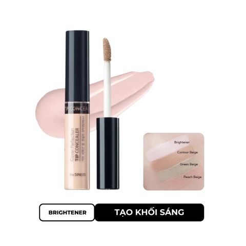 THE SAEM_Che Khuyết Điểm Cover Perfection Tip Concealer Brightener 6.5g