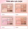 GOGO TALES_Bảng Phấn Mắt Và Má Hồng 12 Ô Pink Mist Soft Focus Powder G03