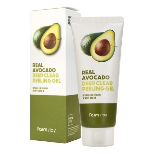 FARMSTAY_Tẩy Tế Bào Chết Tinh Chất Bơ Real Avocado Deep Clear Peeling Gel 100ml