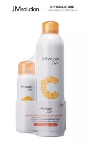 JMSOLUTION_Xịt Khoáng Cấp Ẩm Và Làm Dịu Da Life Vitamin C Hyaluronic Acid Soothing & Moisturizing Mist 300ml &100ml