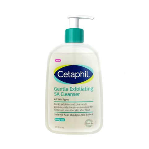 CETAPHIL_Gel Rửa Mặt Sạch Sâu, Tẩy Tế Bào Chết Dịu Nhẹ Gentle Exfoliating SA Cleanser 473ml