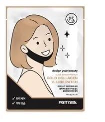 PRETTYSKIN_Mặt Nạ Nâng Cơ Gold Collagen V- Line Patch