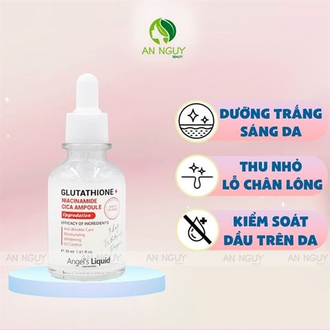 ANGEL'S LIQUID_Tinh Chất Dưỡng Trắng Glutathione+ Niacinamide Cica Ampoule 30ml