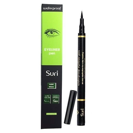 SURI_Kẻ Mắt Nét Siêu Mảnh Không Trôi Waterproof Eyeliner Pen BK-1