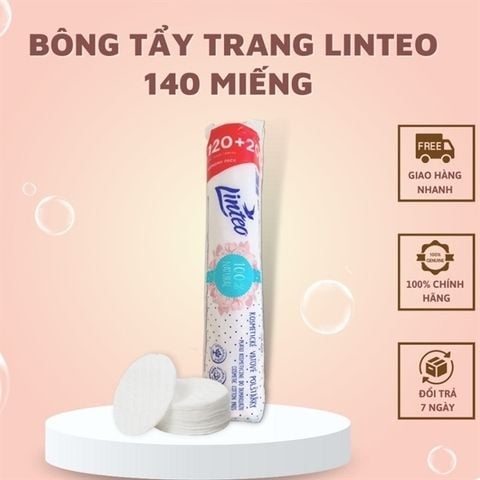 LINTEO_Bông Tẩy Trang 120+20 Miếng