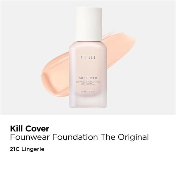 CLIO_Kem Nền Kill Cover Founwear Foundation The Original 21C Lingerie 35ml