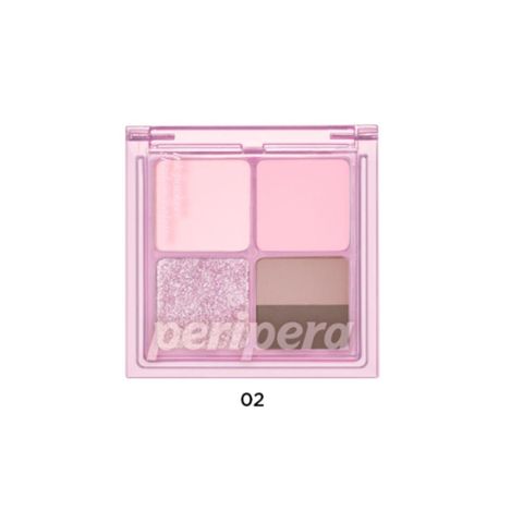 PERIPERA_Phấn Mắt 4 Ô Ink Pocket Shadow Palette - 02 Cool Summer Vibe